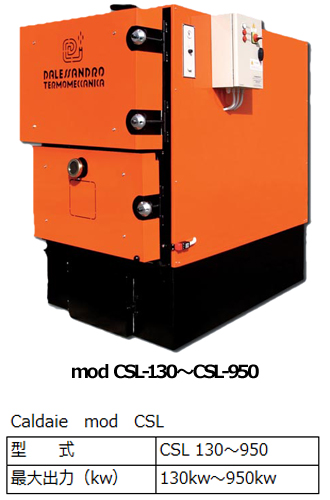 Caldaie mod CSL 130～2000（薪専用）